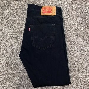 Men’s Black 501 straight leg Levi’s